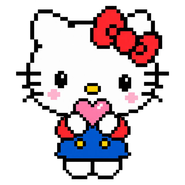 Hello Kitty个人使用像素图